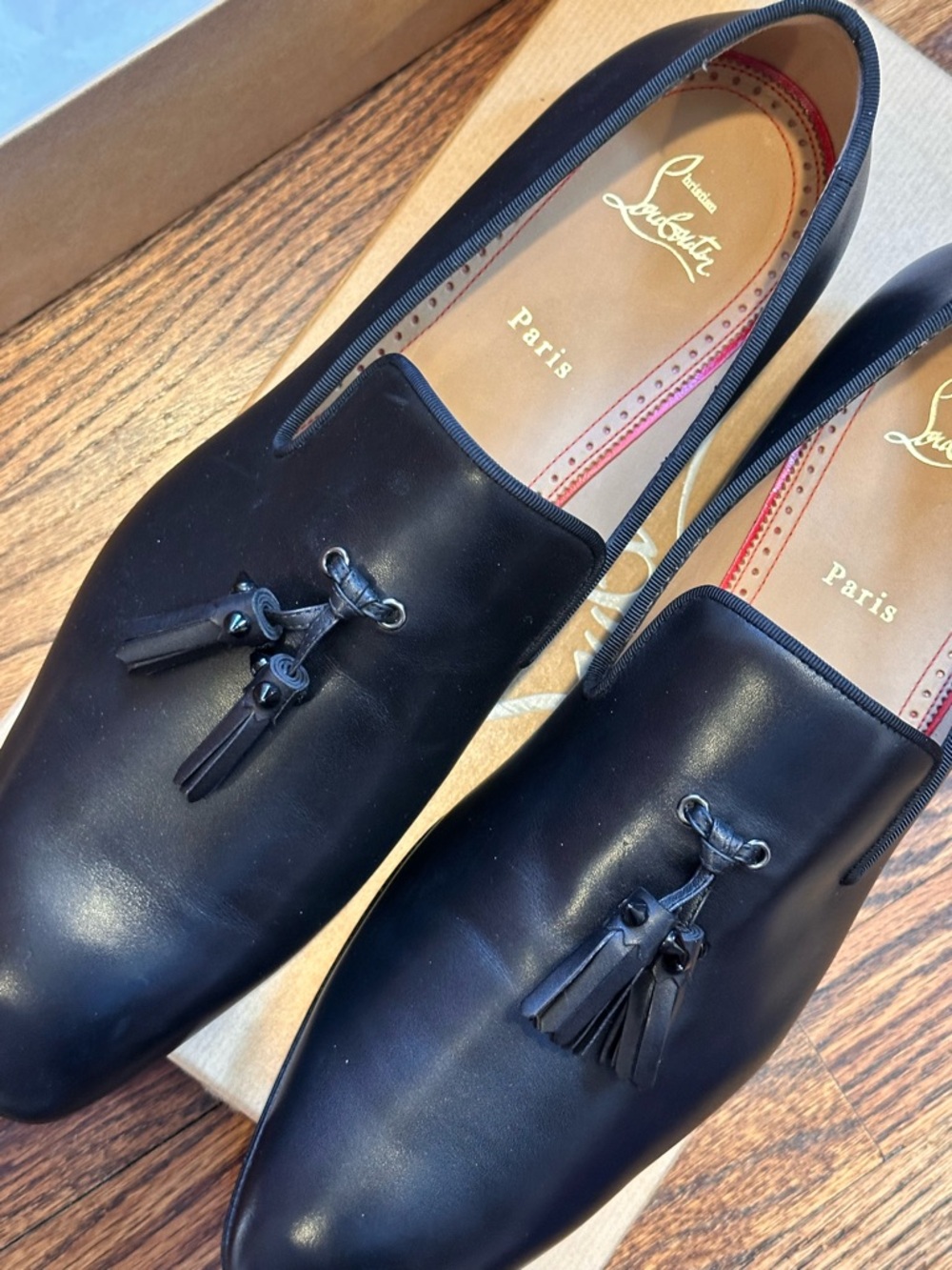 Men’s Christian Louboutin Tassel Dress Shoes - Picture 7 of 10